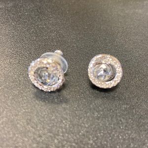 Swarovski earrings never worn.   Box missing.